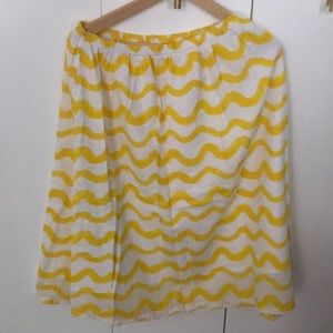 Bobo Choses Adult Yellow and White Skirt Large